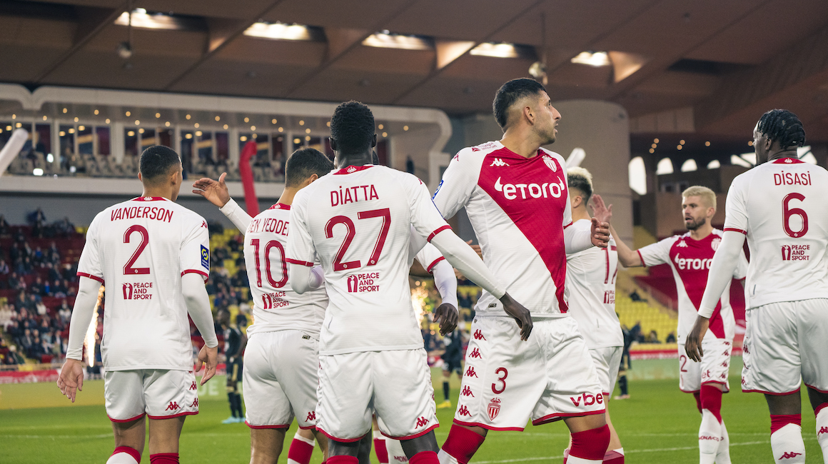 Le groupe de lAS Monaco pour le choc à Marseille