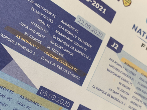 Le calendrier de la N2 dévoilé