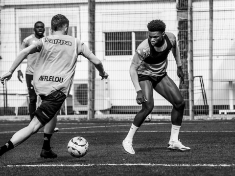 Séance d'entraînement en noir & blanc