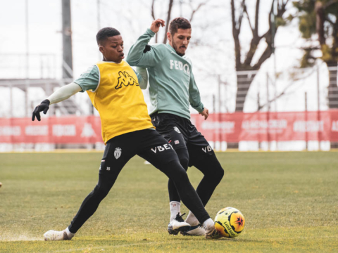 La séance du jour en images au centre d'entraînement