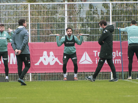 Préparation du derby à J-4 au centre d'entraînement