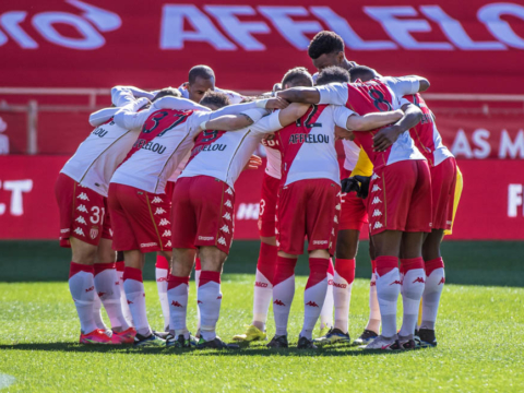 Le groupe de l'AS Monaco contre le Stade Brestois