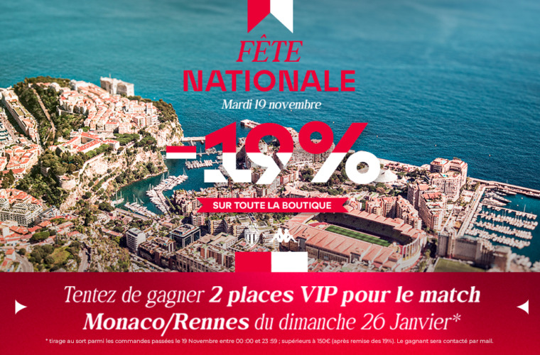 -19% sur toute la boutique pour la Fête Nationale !