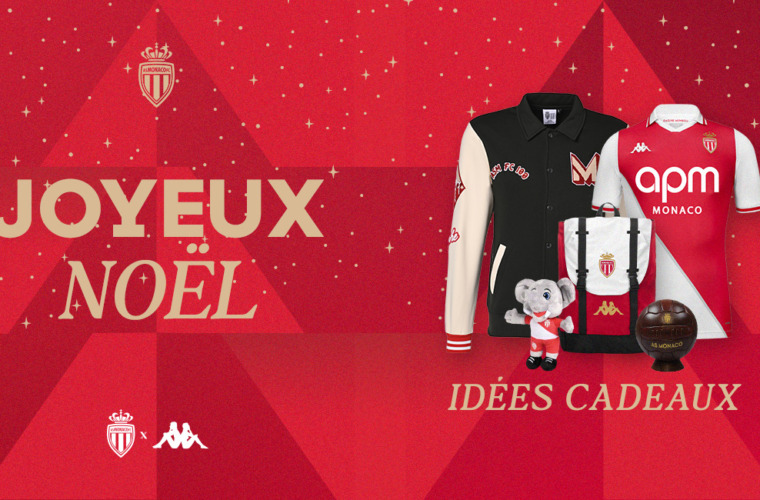 Habille-toi en rouge et blanc pendant les fêtes grâce au shop AS Monaco !