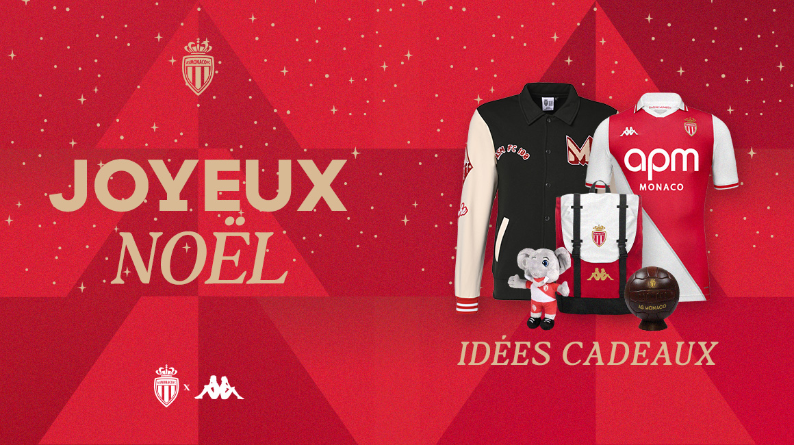 Habille-toi en rouge et blanc pendant les fêtes grâce au shop AS Monaco !