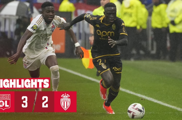 Highlights Ligue 1 - 31e journée : Olympique Lyonnais 3-2 AS Monaco