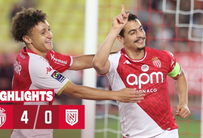 Ligue 1 Highlights &#8211; 34ª giornata: AS Monaco 4-0 FC Nantes
