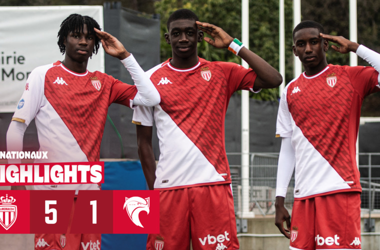 Highlights U17 – 24e journée : AS Monaco 5-1 Cavigal Nice