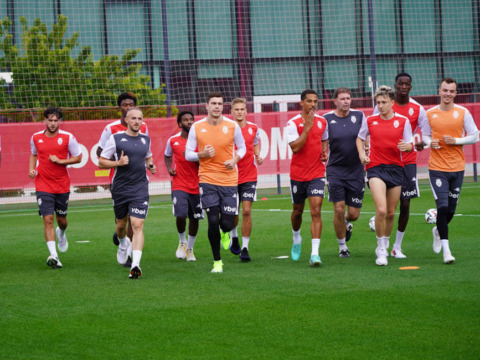 The Monégasques are back on the pitch at the Performance Center