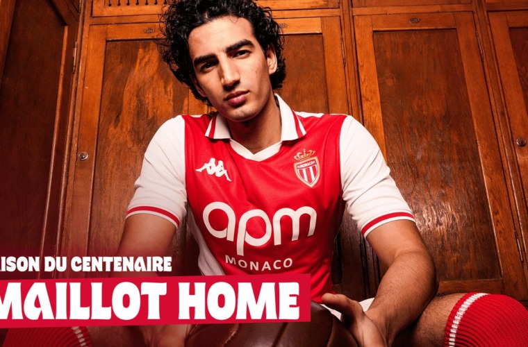 AS Monaco unveils its Home jersey for the Centenary season