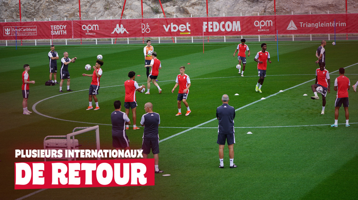 The internationals return to training