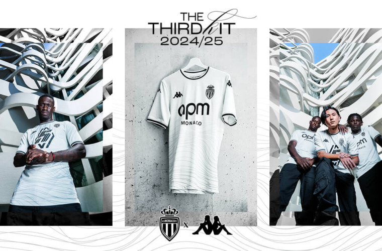 AS Monaco unveil its new third kit for the Centenary season