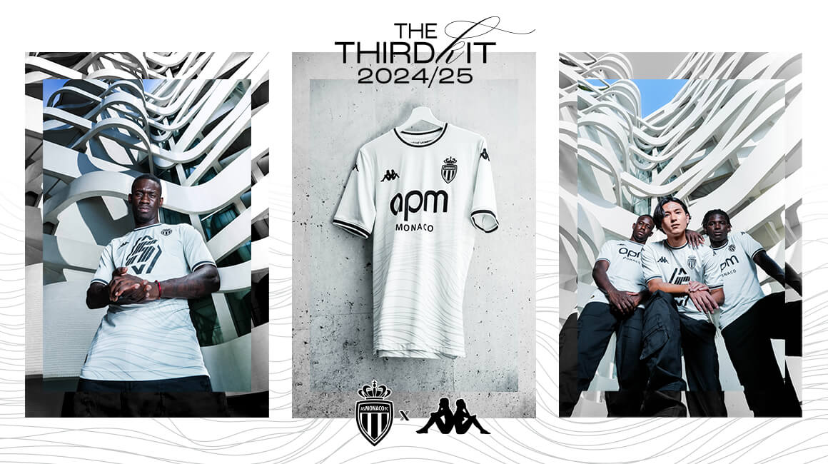 AS Monaco unveil its new third kit for the Centenary season