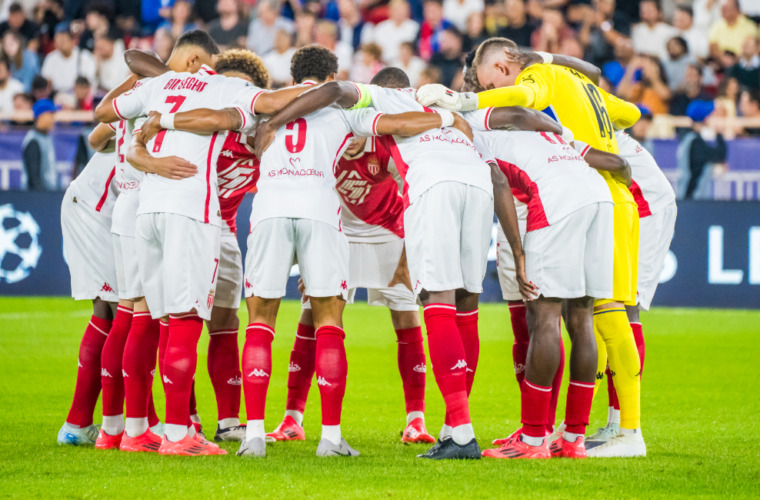 Le groupe de l’AS Monaco pour la réception du Havre