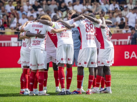 Le groupe de l’AS Monaco pour le déplacement à Auxerre