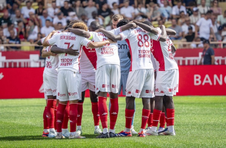 Le groupe de l’AS Monaco pour le déplacement à Auxerre