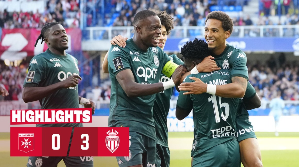 Highlights – Ligue 1, Matchday 4: AJ Auxerre 0-3 AS Monaco