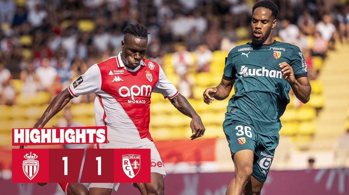 Highlights &#8211; Ligue 1, 3e journée : AS Monaco 1-1 RC Lens