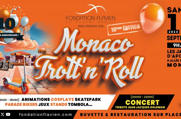 La 10ème édition du Monaco Trott'n'Roll prévue ce samedi 14 septembre