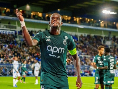 Denis Zakaria and Caio Henrique react after the win in Auxerre