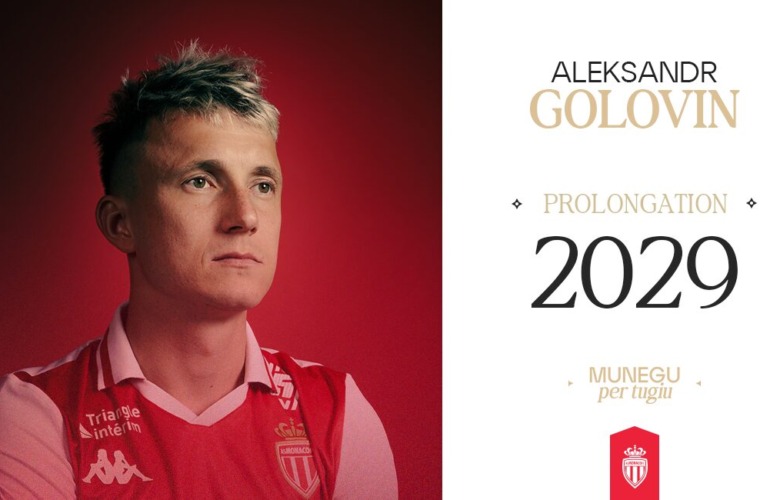 Aleksandr Golovin, Rouge et Blanc jusqu’en 2029 !