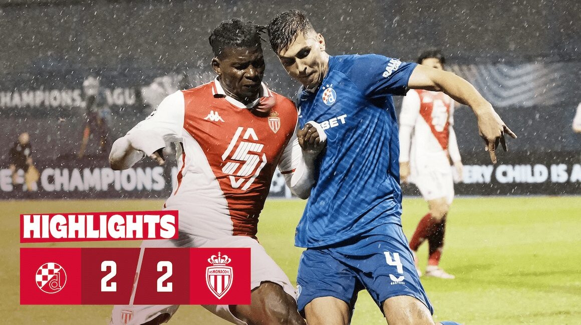 Highlights &#8211; Ligue des Champions, 2e journée : Dinamo Zagreb 2-2 AS Monaco