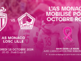 Le match face à Lille dédié à Octobre Rose