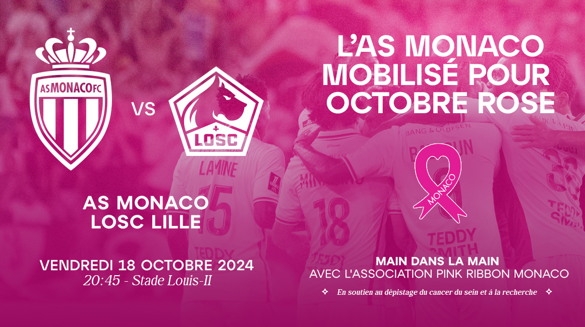 Le match face à Lille dédié à Octobre Rose