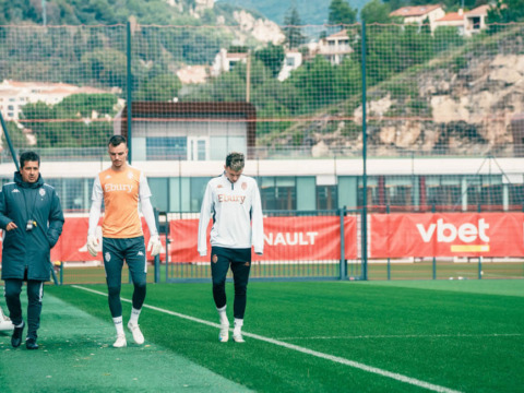 The Rouge et Blanc's session before facing Benfica