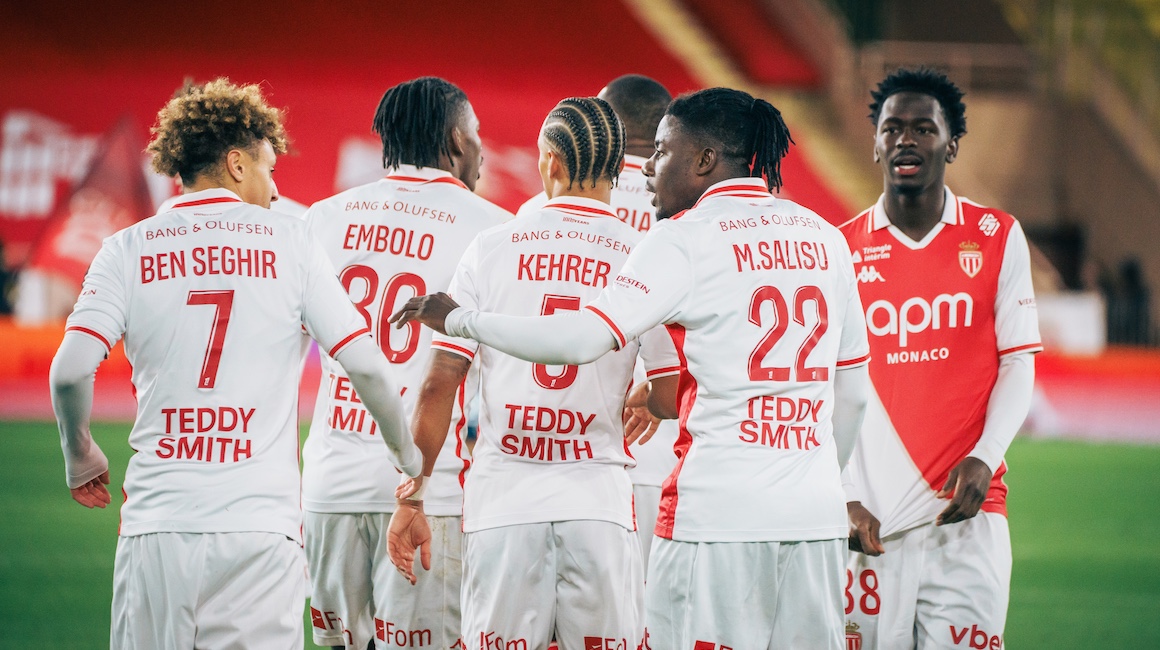 Le groupe de l’AS Monaco pour le choc face à l’OM