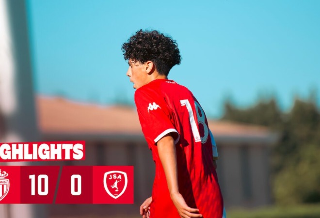 Highlights U17 &#8211; 10e journée : AS Monaco 10-0 JS Ajaccio