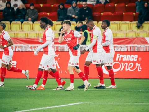 Le groupe de l’AS Monaco pour la réception du TFC