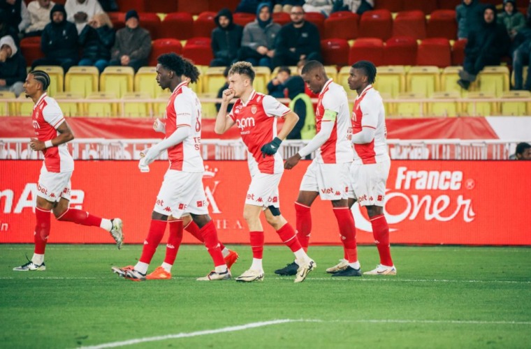 Le groupe de l’AS Monaco pour la réception du TFC