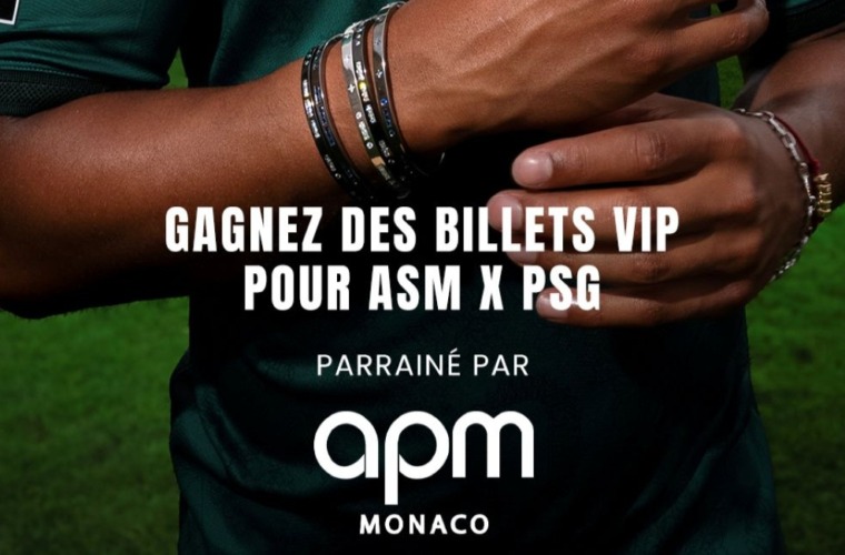 Remporte des billets VIP pour le choc face au PSG grâce à APM Monaco