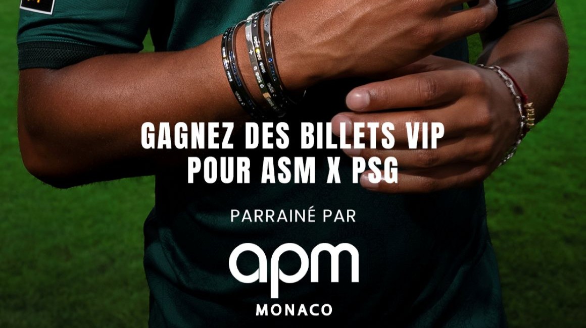 Remporte des billets VIP pour le choc face au PSG grâce à APM Monaco