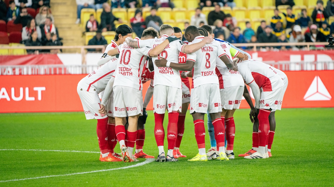 Le groupe de l’AS Monaco pour le choc face à Paris