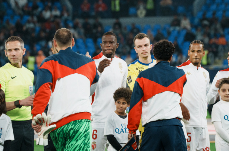 Le groupe de l’AS Monaco à Nantes pour la 17e journée de Ligue 1