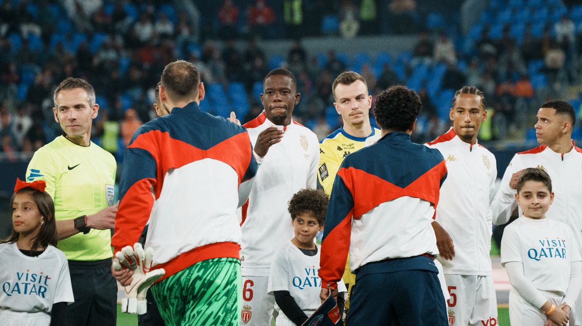 Le groupe de l’AS Monaco à Nantes pour la 17e journée de Ligue 1